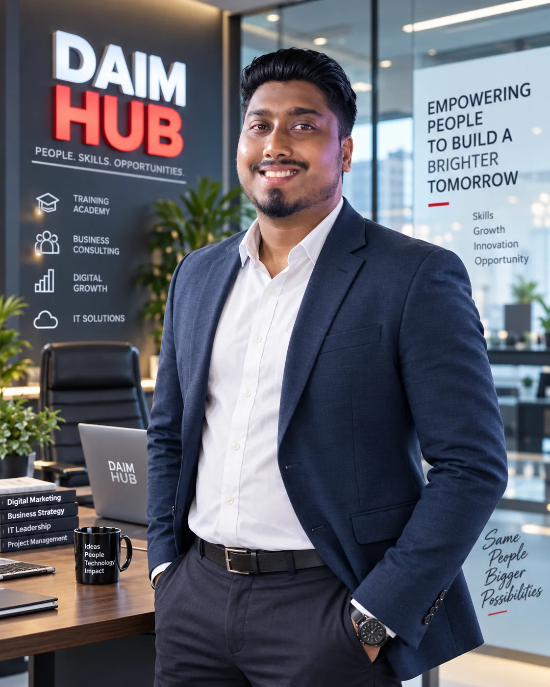 Professional portrait of Sarneet Shavil Kumar, Owner of DAIM HUB Fiji