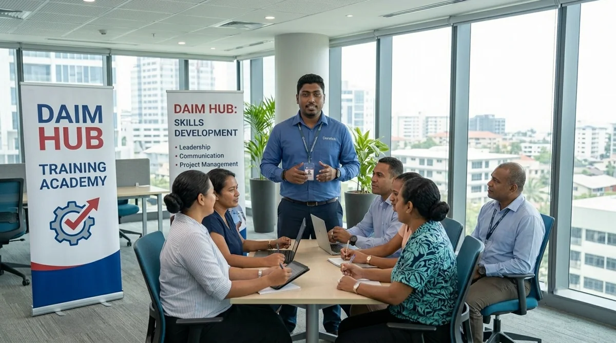 Sarneet Shavil Kumar in a professional training and leadership environment